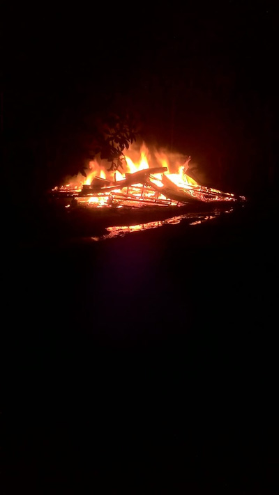 Diduga Karena Sisa Api Memasak Nasi, Satu Unit Rumah di Desa Temeran Bengkalis Hangus Terbakar